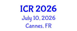 International Conference on Rheology (ICR) July 10, 2026 - Cannes, France