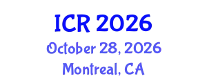 International Conference on Rheology (ICR) October 28, 2026 - Montreal, Canada