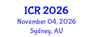 International Conference on Rheology (ICR) November 04, 2026 - Sydney, Australia