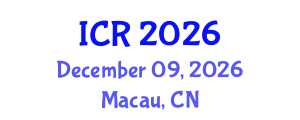 International Conference on Rheology (ICR) December 09, 2026 - Macau, China