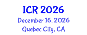 International Conference on Rheology (ICR) December 16, 2026 - Quebec City, Canada