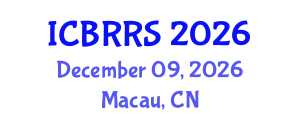 International Conference on Building Resilience, Risks and Sustainability (ICBRRS) December 09, 2026 - Macau, China