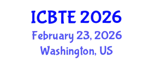 International Conference on Biogeochemistry of Trace Elements (ICBTE) February 23, 2026 - Washington, United States