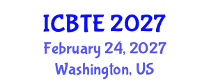 International Conference on Biogeochemistry of Trace Elements (ICBTE) February 24, 2027 - Washington, United States