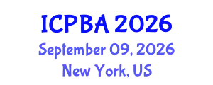 International Conference on Plant Biotechnology and Agriculture (ICPBA) September 09, 2026 - New York, United States