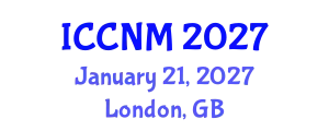 International Conference on Clinical Nutrition and Malnutrition (ICCNM) January 21, 2027 - London, United Kingdom