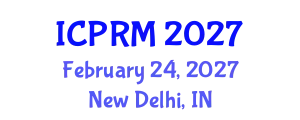 International Conference on Project Risk Management (ICPRM) February 24, 2027 - New Delhi, India