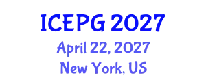 International Conference on Environmental Politics and Governance (ICEPG) April 22, 2027 - New York, United States