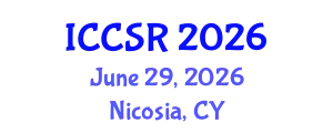 International Conference on Corporate Social Responsibility (ICCSR) June 29, 2026 - Nicosia, Cyprus