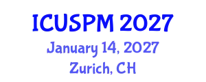 International Conference on Urban Spatial Planning and Management (ICUSPM) January 14, 2027 - Zurich, Switzerland