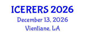 International Conference on Earth Resources and Environmental Remote Sensing (ICERERS) December 13, 2026 - Vientiane, Laos