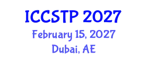 International Conference on Control Systems Theory and Practice (ICCSTP) February 15, 2027 - Dubai, United Arab Emirates