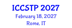 International Conference on Control Systems Theory and Practice (ICCSTP) February 18, 2027 - Rome, Italy