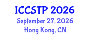 International Conference on Control Systems Theory and Practice (ICCSTP) September 27, 2026 - Hong Kong, China
