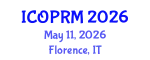 International Conference on Organizational Psychology and Research Methods (ICOPRM) May 11, 2026 - Florence, Italy