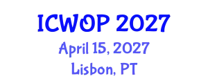 International Conference on Work and Organizational Psychology (ICWOP) April 15, 2027 - Lisbon, Portugal
