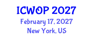 International Conference on Work and Organizational Psychology (ICWOP) February 17, 2027 - New York, United States