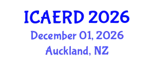 International Conference on Agricultural Economics and Rural Development (ICAERD) December 01, 2026 - Auckland, New Zealand