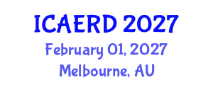 International Conference on Agricultural Economics and Rural Development (ICAERD) February 01, 2027 - Melbourne, Australia