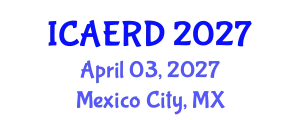 International Conference on Agricultural Economics and Rural Development (ICAERD) April 03, 2027 - Mexico City, Mexico