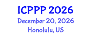 International Conference on Phytopathology and Plant Pathogens (ICPPP) December 20, 2026 - Honolulu, United States