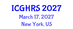 International Conference on Genocide and Human Rights Studies (ICGHRS) March 17, 2027 - New York, United States