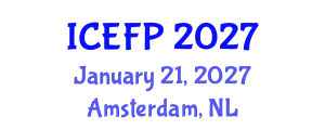 International Conference on Energy Forecasting and Planning (ICEFP) January 21, 2027 - Amsterdam, Netherlands