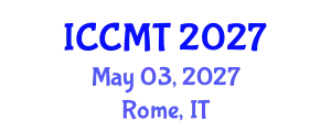 International Conference on Coastal and Marine Tourism (ICCMT) May 03, 2027 - Rome, Italy