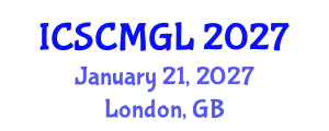 International Conference on Supply Chain Management and Global Logistics (ICSCMGL) January 21, 2027 - London, United Kingdom