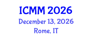 International Conference on Maintenance Management (ICMM) December 13, 2026 - Rome, Italy