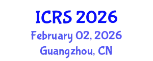International Conference on Road Safety (ICRS) February 02, 2026 - Guangzhou, China