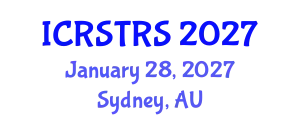 International Conference on Road Safety, Transport and Road Statistics (ICRSTRS) January 28, 2027 - Sydney, Australia