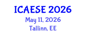 International Conference on Advances in Energy Systems Engineering (ICAESE) May 11, 2026 - Tallinn, Estonia