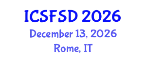 International Conference on Soil Formation and Soil Development (ICSFSD) December 13, 2026 - Rome, Italy