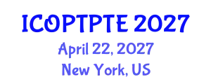 International Conference on Orthopedic Physical Therapy and Pressure Therapy Equipments (ICOPTPTE) April 22, 2027 - New York, United States