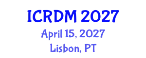 International Conference on Radiation Detection and Measurement (ICRDM) April 15, 2027 - Lisbon, Portugal