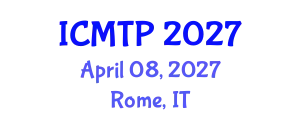 International Conference on Multimodal Transportation and Planning (ICMTP) April 08, 2027 - Rome, Italy