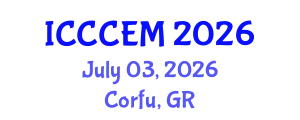 International Conference on Construction and Civil Engineering Management (ICCCEM) July 03, 2026 - Corfu, Greece