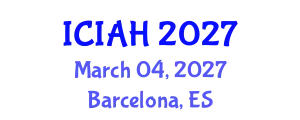 International Conference on Islamic Architecture and Heritage (ICIAH) March 04, 2027 - Barcelona, Spain