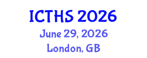 International Conference on Tourism and Hospitality Studies (ICTHS) June 29, 2026 - London, United Kingdom