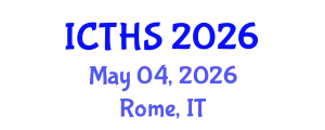 International Conference on Tourism and Hospitality Studies (ICTHS) May 04, 2026 - Rome, Italy