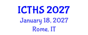International Conference on Tourism and Hospitality Studies (ICTHS) January 18, 2027 - Rome, Italy