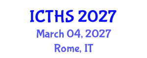 International Conference on Tourism and Hospitality Studies (ICTHS) March 04, 2027 - Rome, Italy