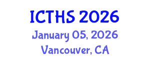 International Conference on Tourism and Hospitality Studies (ICTHS) January 05, 2026 - Vancouver, Canada