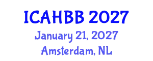 International Conference on Apiculture and Honey Bee Biology (ICAHBB) January 21, 2027 - Amsterdam, Netherlands