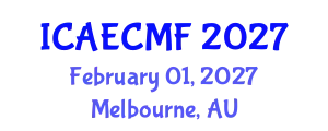 International Conference on Adult Education, Challenges and Motivating Factors (ICAECMF) February 01, 2027 - Melbourne, Australia