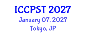 International Conference on Chemical Process Safety and Toxicology (ICCPST) January 07, 2027 - Tokyo, Japan