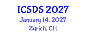 International Conference on Statistics and Data Science (ICSDS) January 14, 2027 - Zurich, Switzerland