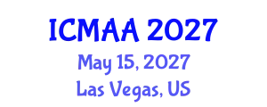 International Conference on Mathematical Analysis and Applications (ICMAA) May 15, 2027 - Las Vegas, United States