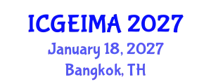 International Conference on Geotechnical Engineering Investigation Methods and Applications (ICGEIMA) January 18, 2027 - Bangkok, Thailand